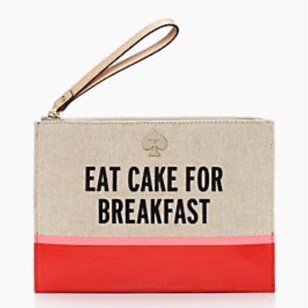 Eat Cake for Breakfast Kate Spade Clutch w/Wristlet
